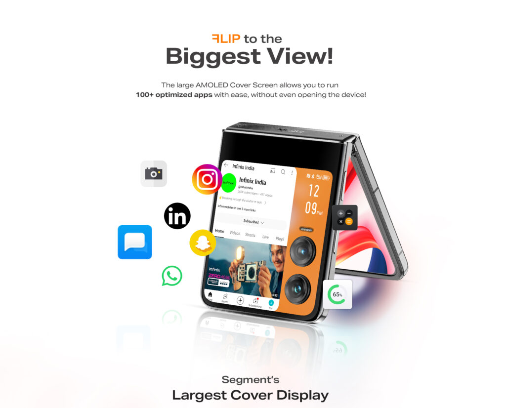 Infinix Zero Flip Debut in India on October 17: Compact Foldable Design with a 64MP Camera for Stunning Photography 2 foldable smart phone