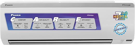 Daikin 1.5 Ton 3 Star Inverter Split AC (Copper, PM 2.5 Filter, Triple Display, Dew Clean Technology, Coanda Airflow, 2024 Model, MTKL50U, White)