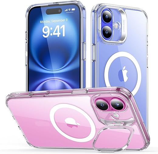 Must-Have Apple Accessories: 10 Amazing Picks for Every Apple Enthusiast 2 ESR for iPhone 16 Case, Compatible with MagSafe, Military-Grade Protective Case, TPU, Built-in Stash Stand Phone Case, Scratch-Resistant Back Cover, Classic Series, Clear