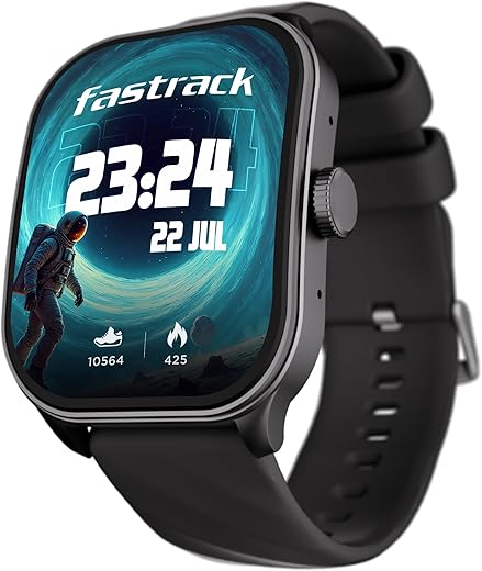 Wearable Technology - Top 10 Best Selling Smart Watches 6 Fastrack Limitless FS2 Pro 1.96" AMOLED Smart Watch with BT Calling, AI Voice Assistant, 100+ Sports Modes, 5-Day Battery, Fast Charge, Health Tracking, – Smartwatch for Men & Women (Black)