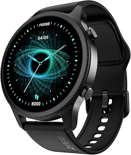 Wearable Technology - Top 10 Best Selling Smart Watches 3 NoiseFit Halo 1.43" AMOLED Display, Bluetooth Calling Round Dial Smart Watch, Premium Metallic Build, Always on Display, Smart Gesture Control, 100 Sports Modes (Jet Black)
