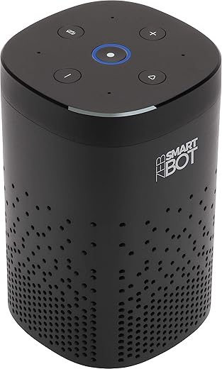 Zebronics Zeb-Smart Bot 5W Wi-Fi Smart Speaker with Ir Blaster, Alexa Built-in, Works with iOS and Android Smartphones (Black)