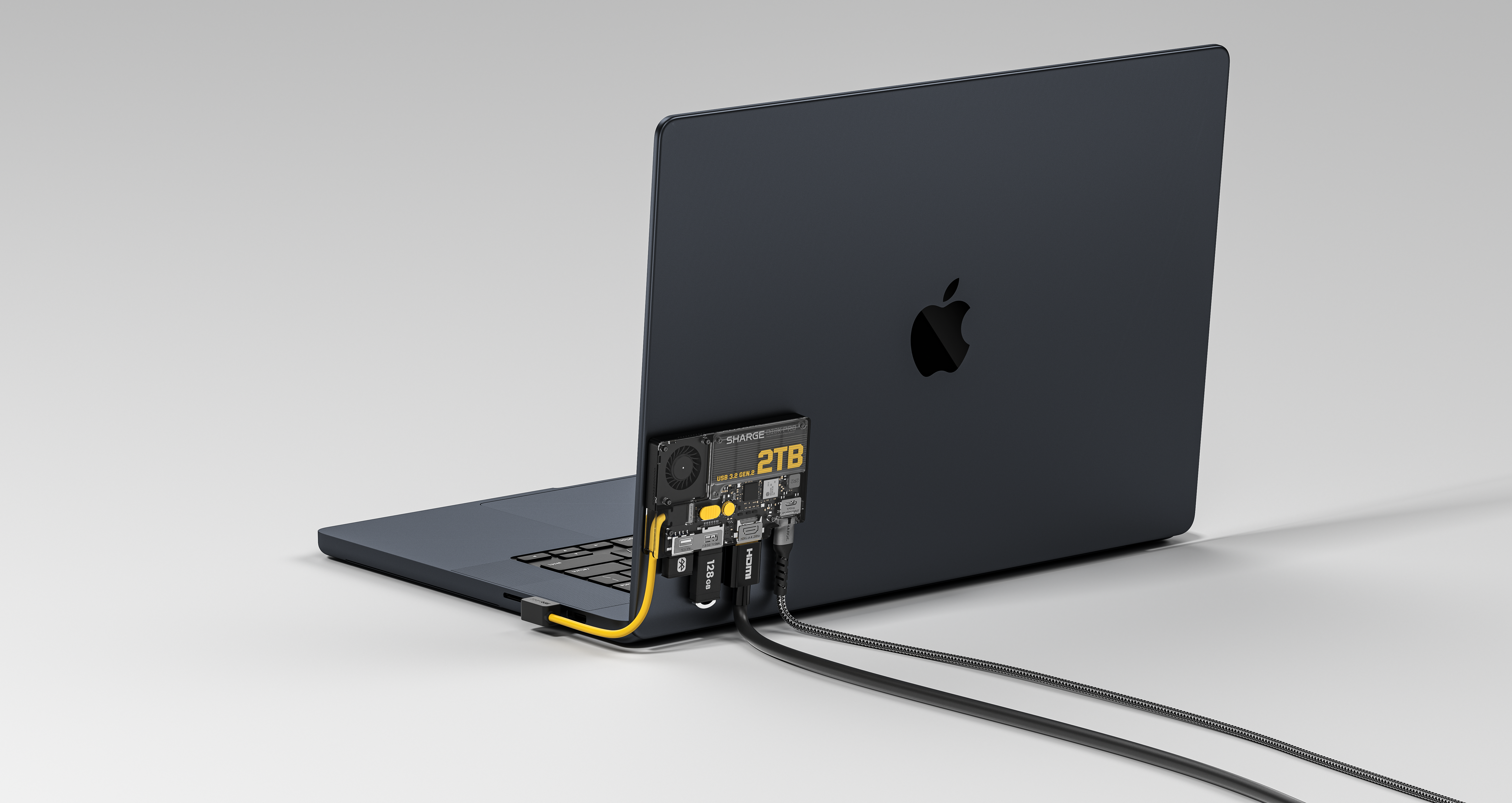 Disk Pro PSSD Hub – 1st Active Cooling SSD with 4-in-1 Ports 4 USB-C SSD hub